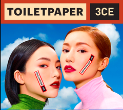 [3CE X TOILETPAPER] Son 3ce Soft Matte Lipstick - Sensual Breezea , Azure Pink , Cold Space (Phiên Bản Giới Hạn)