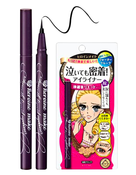 Bút Kẻ Mắt Isehan Kiss Me Heroine Make Smooth Liquid Eyeliner 0,4ml ( Nâu , Đen )