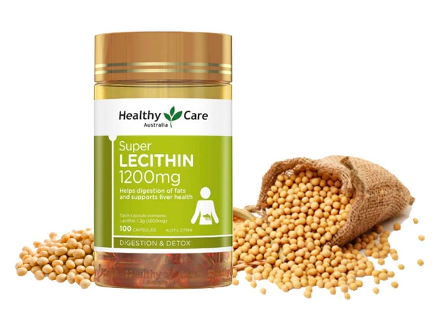 TPCN Viên Uống Mầm Đậu Nành Healthy Care Super Lecithin 1200mg Của Úc 100 Viên