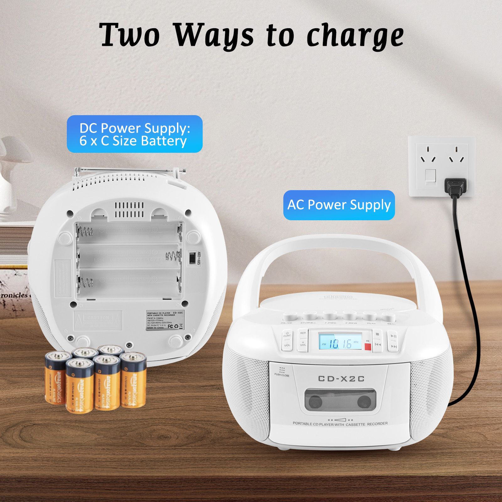 Đài Đĩa CD-X2C – Thiết bị âm thanh đa năng: Từ giải trí đến học tập, tất cả trong một!