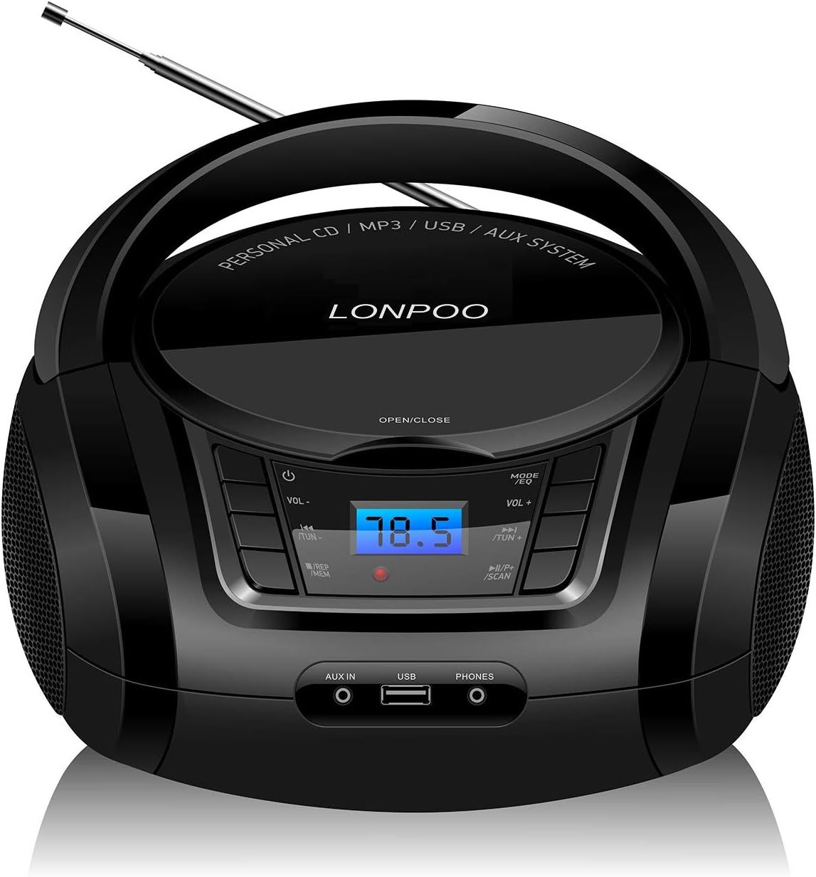 Đài Đĩa CD-Boombox Lonpoo LP-D03 – Phong Cách Retro, Công Nghệ Đột Phá