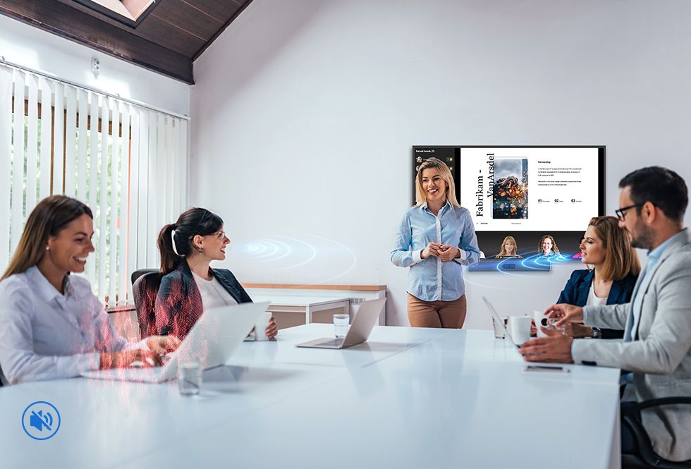 MAXHUB XBar W70 – Video bar hàng đầu dành cho phòng họp vừa đến lớn