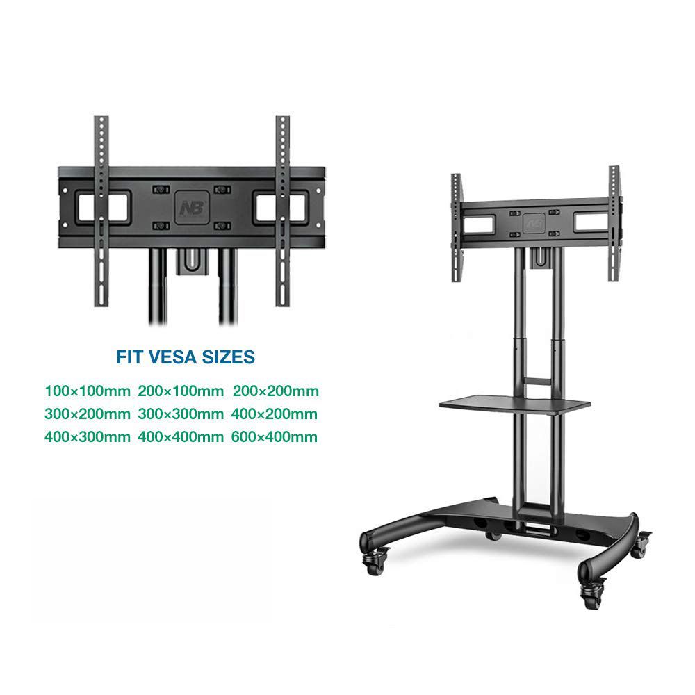 NB Interactive Mobile Carts AVA1500-60-1P - Giá Treo Màn Hình Di Động Nâng Cao
