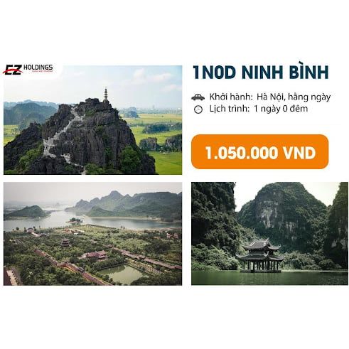 Lịch trình chi tiết 1N0D Ninh Bình