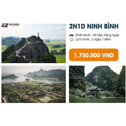 Lịch trình chi tiết 2N1D Ninh Bình