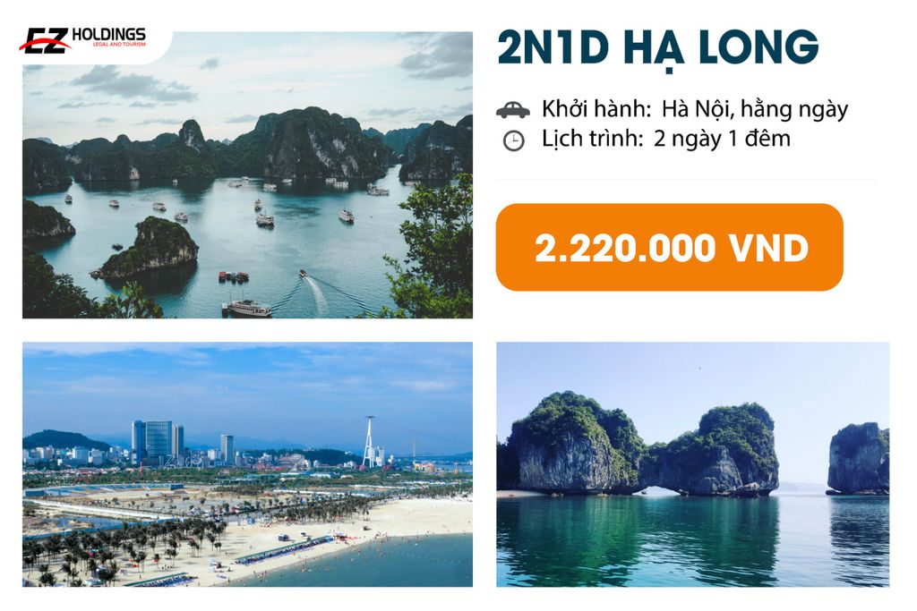 Lịch trình chi tiết 2N1D Hạ Long