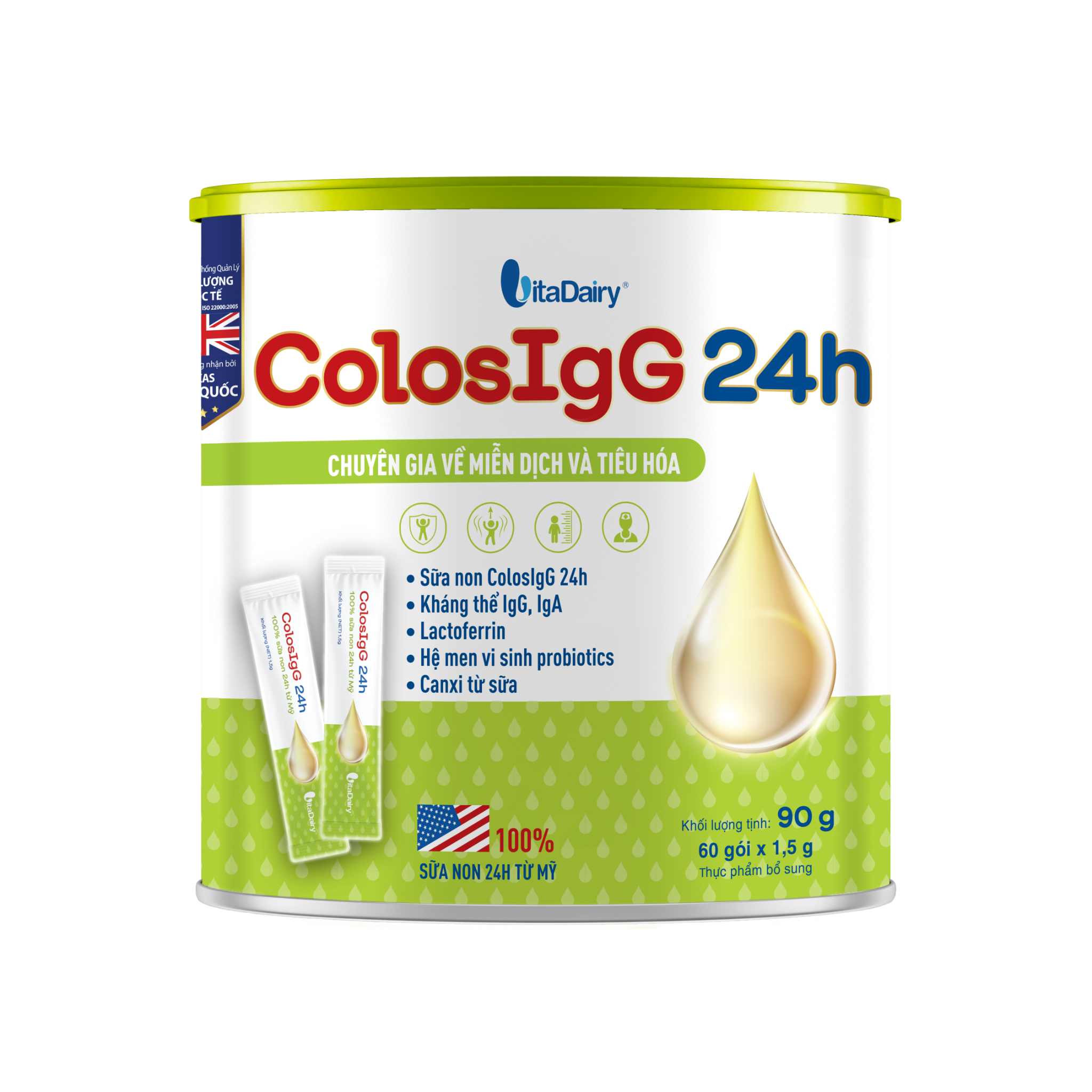  Sữa Non ColosIgG 24H 90g 