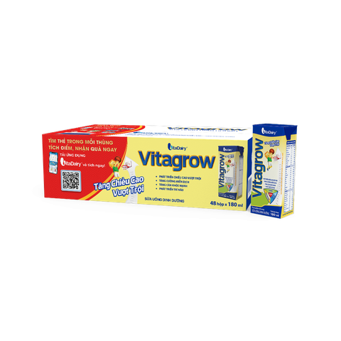 Sữa Uống Dinh Dưỡng Vitagrow 180ml - Thùng 48 hộp