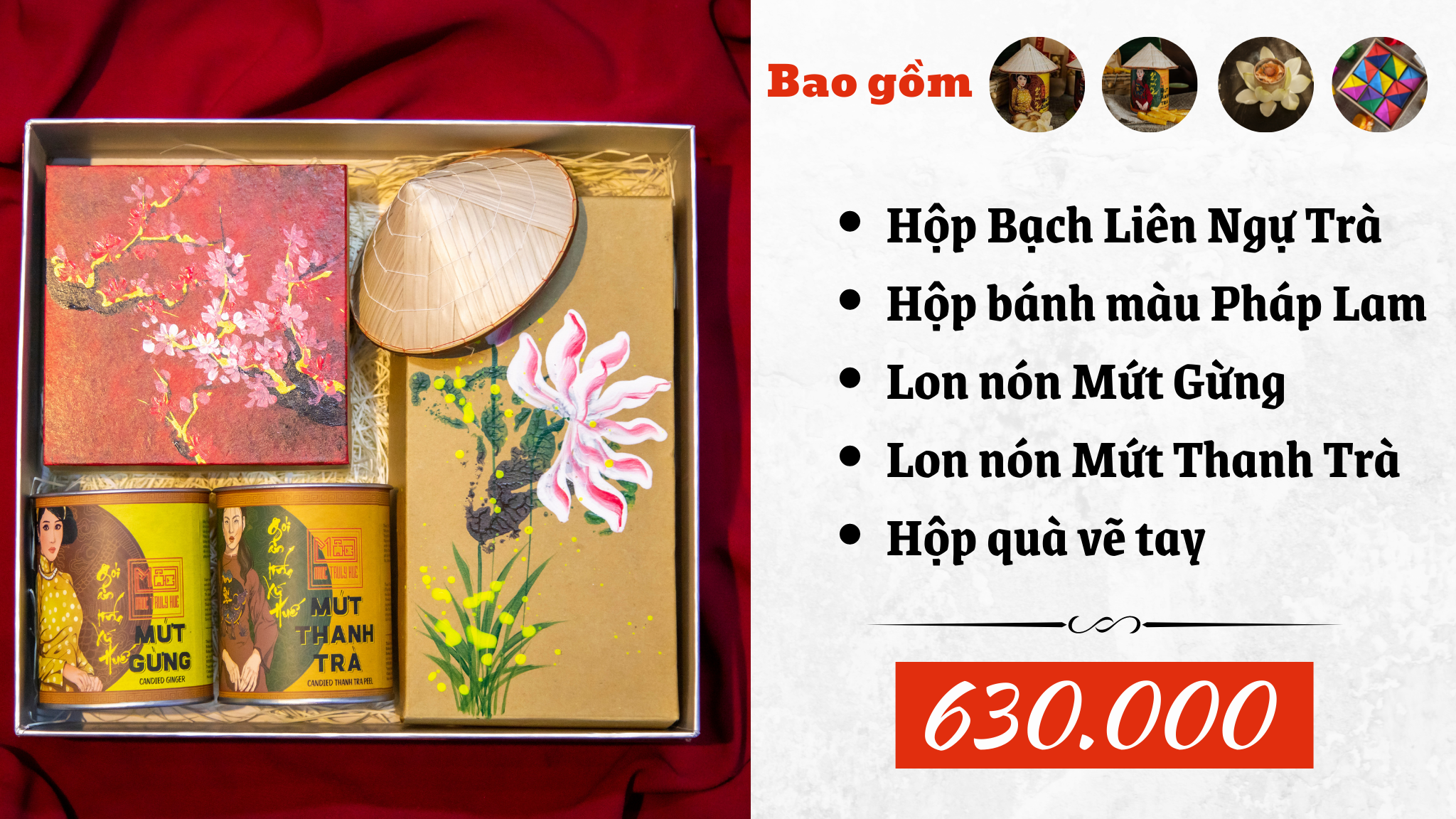 HỘP QUÀ VẼ TAY TRUYỀN THỐNG CỐ ĐÔ HUẾ 2