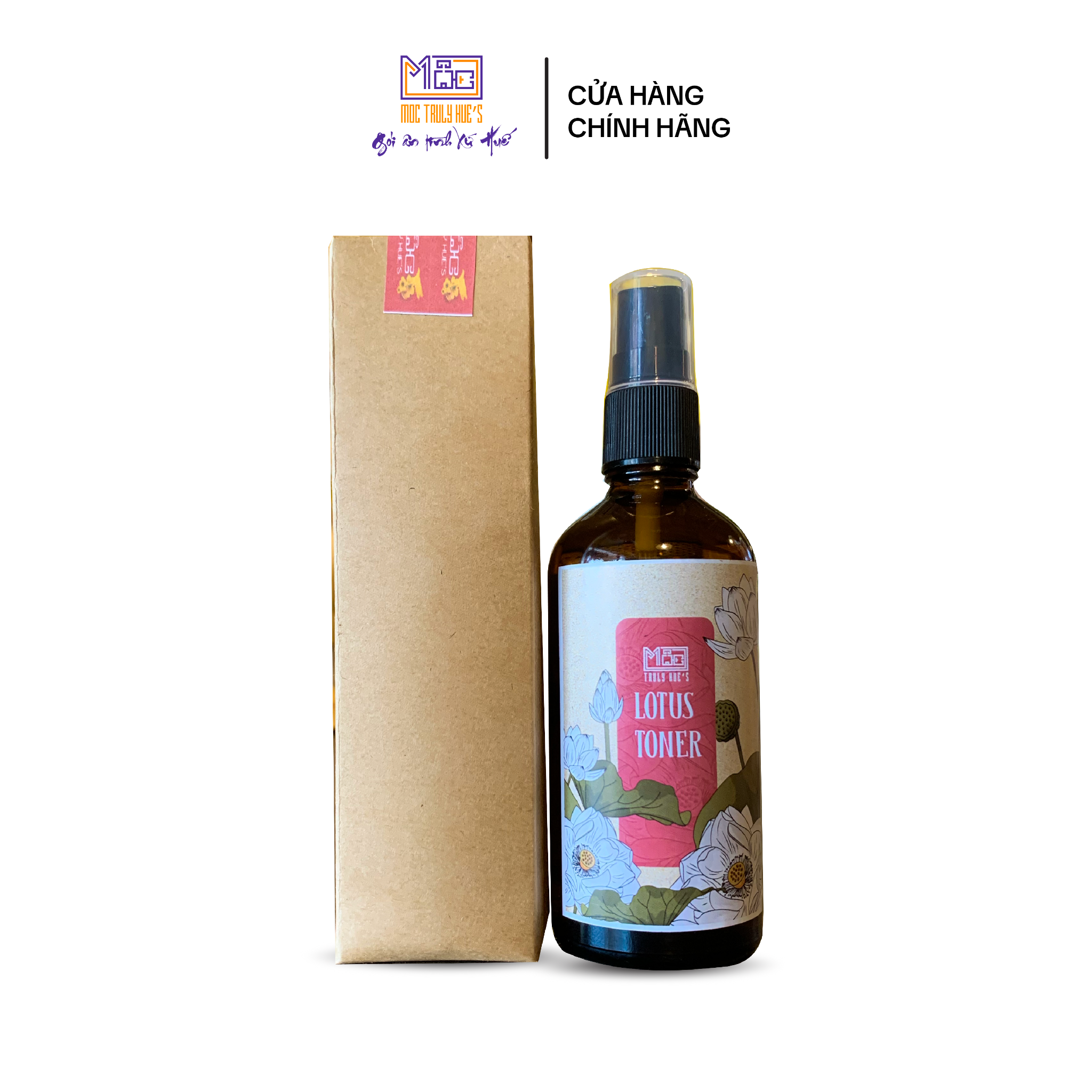 Toner Hoa Sen - Dưỡng Ẩm, Se Khít Lỗ Chân Lông - Sản Phẩm Chăm Sóc Da Từ Thiên Nhiên - Mộc Truly Hue's