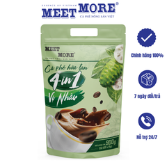 Bịch cà phê hòa tan vị nhàu Meet More (50 gói x 18g)