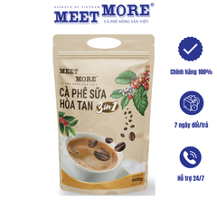 Bịch cà phê hòa tan sữa đá Meet More (50 gói x 18g)