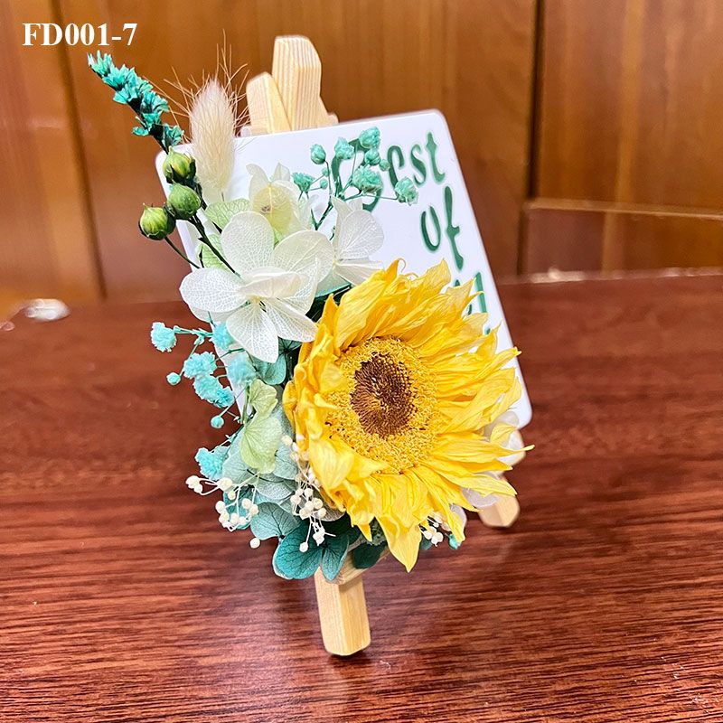  Hoa khô để bàn (thạch cao)-FD001-7 
