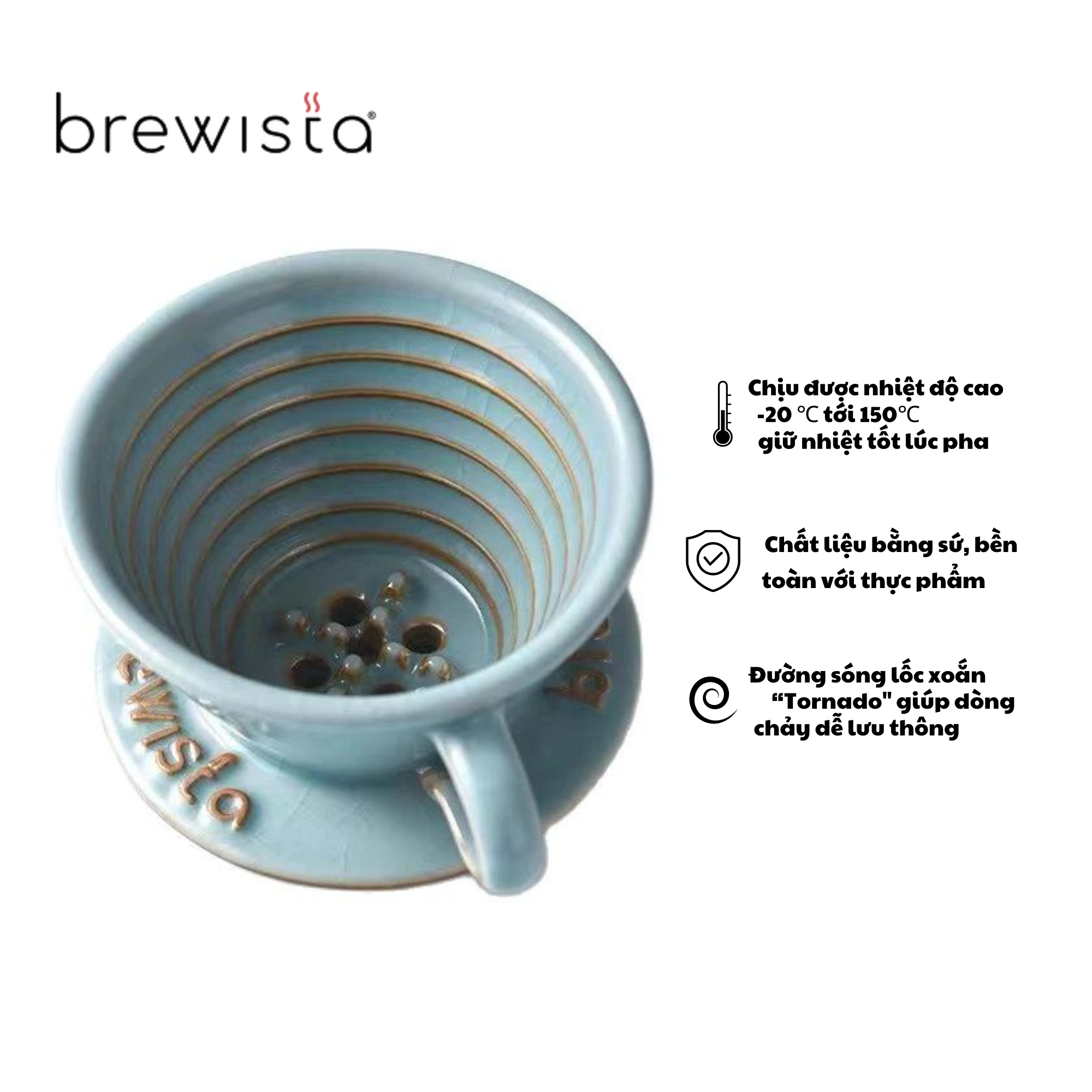 Phễu Lọc Cà Phê Next Wave Sứ Cao Cấp Brewista Dripper
