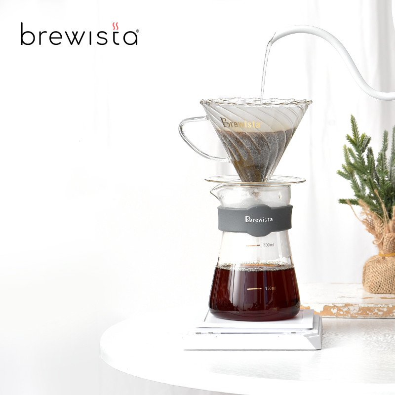 Phễu lọc cà phê V60 thủy tinh Brewista Tornado Dripper