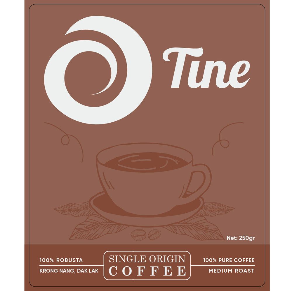 Cà phê nguyên chất 100% TINECAFE - Cà phê Robusta Krông Năng Đắk Lắk 