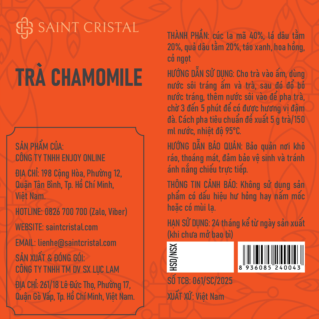 Trà Chamomile Fruit Saint Cristal