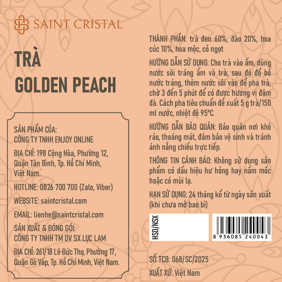 Trà Golden Peach Saint Cristal