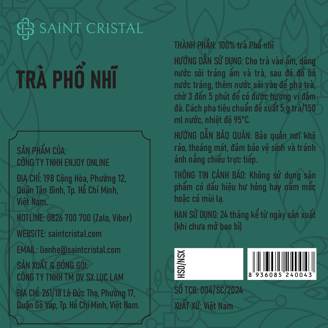 Trà Phổ Nhĩ Saint Cristal