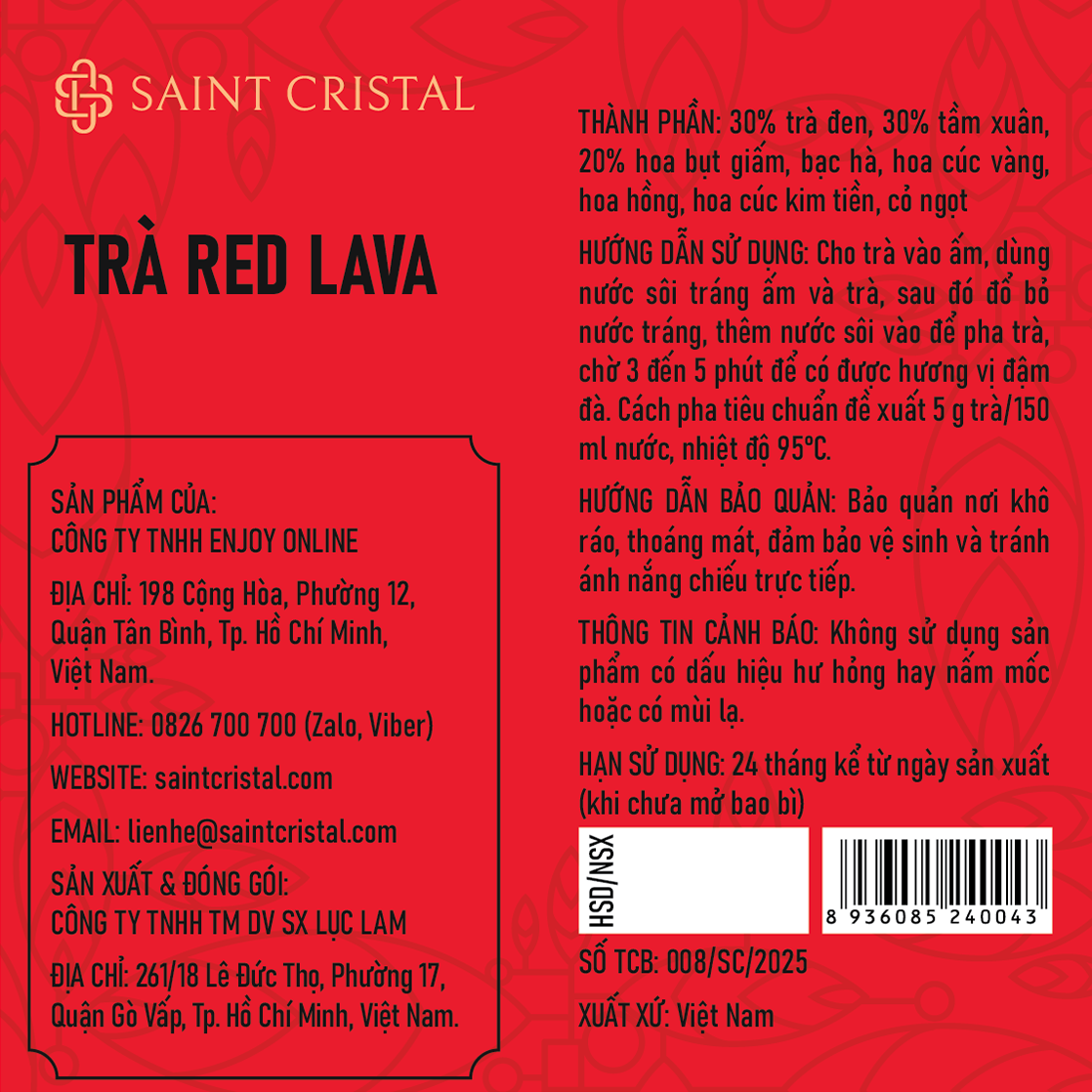 Trà Red Lava Saint Cristal