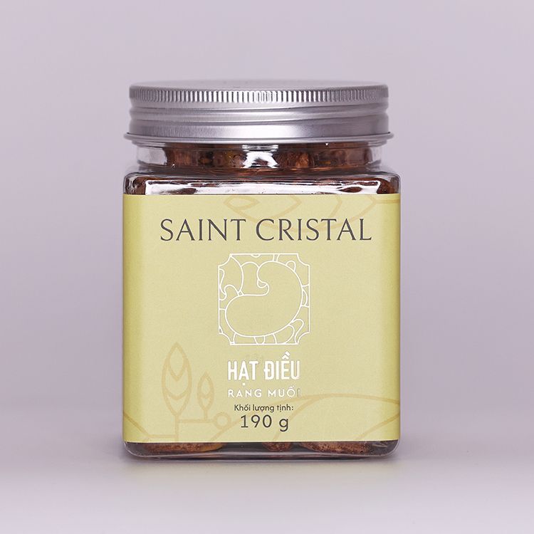 Hạt Điều Tươi Rang Củi Bình Phước Saint Cristal 190G