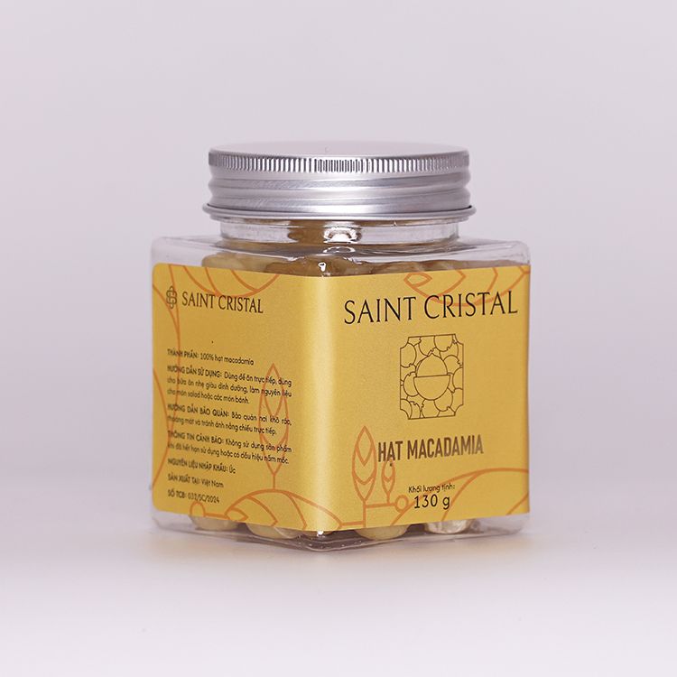 Nhân Macadamia Rang Mộc Saint Cristal 130G