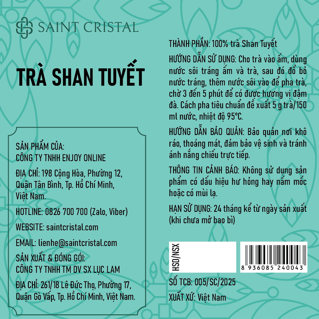Trà Shan Tuyết Saint Cristal