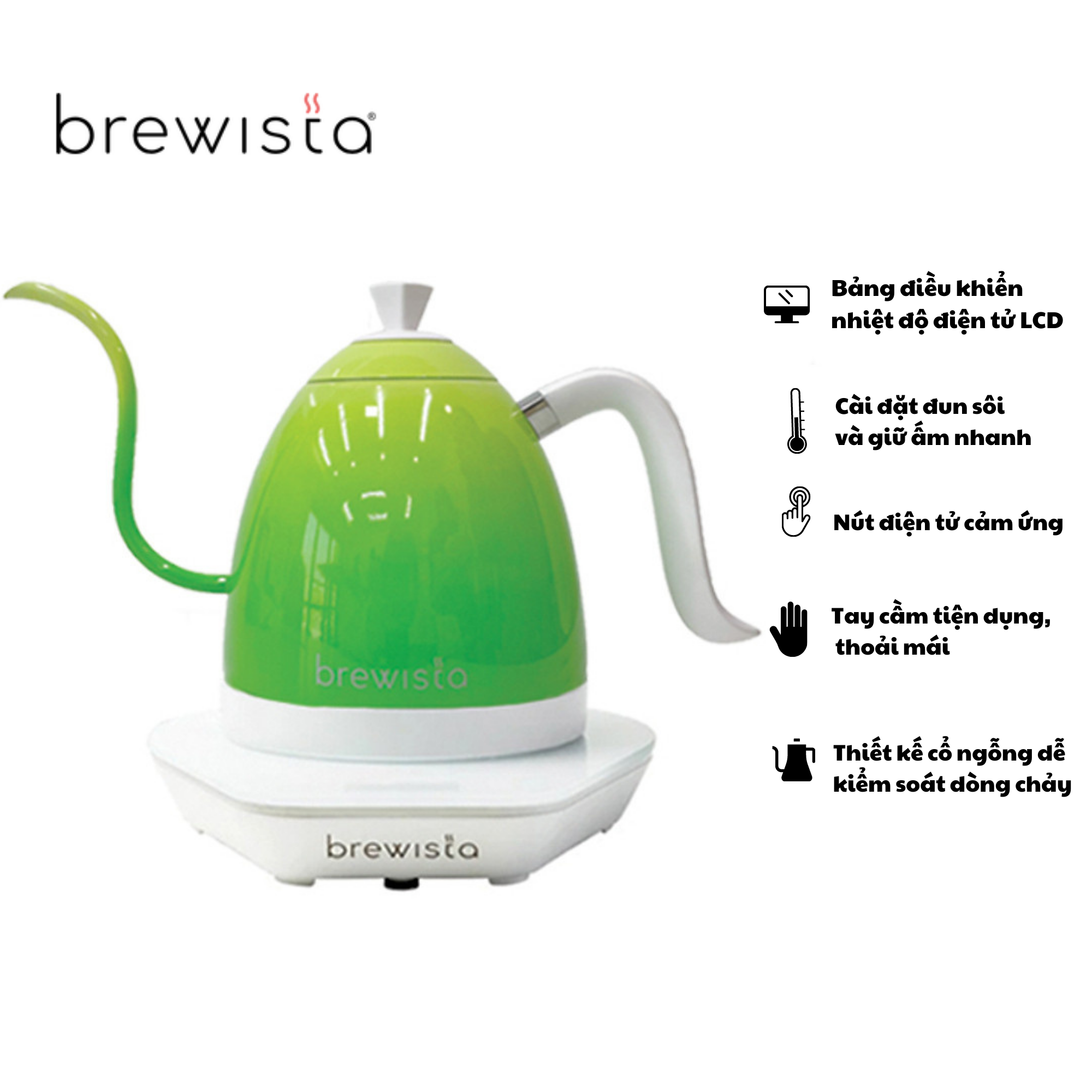  Ấm Đun Cảm Ứng Chuyên Dụng Rót Cà Phê Kettle 