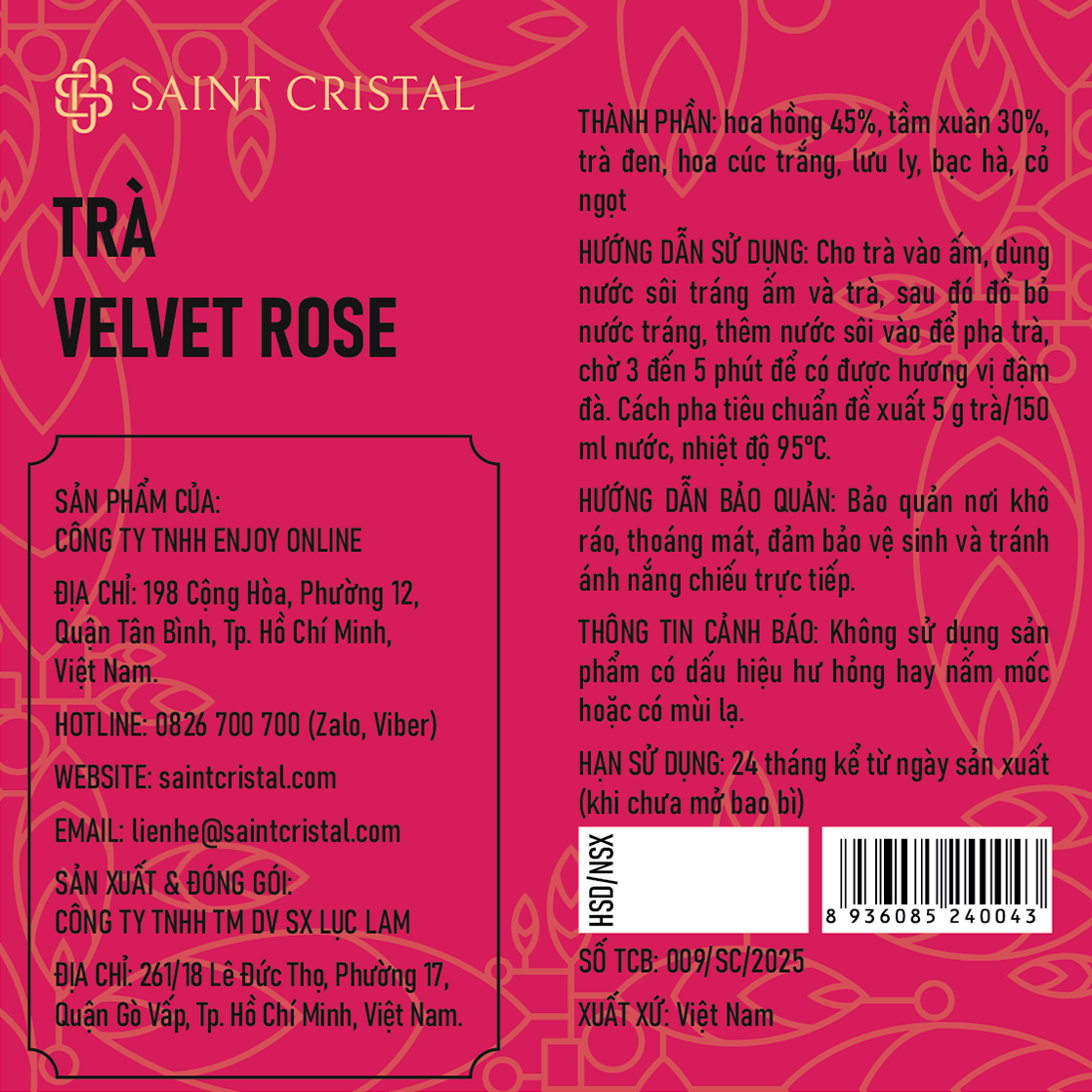 Trà Velvet Rose Saint Cristal