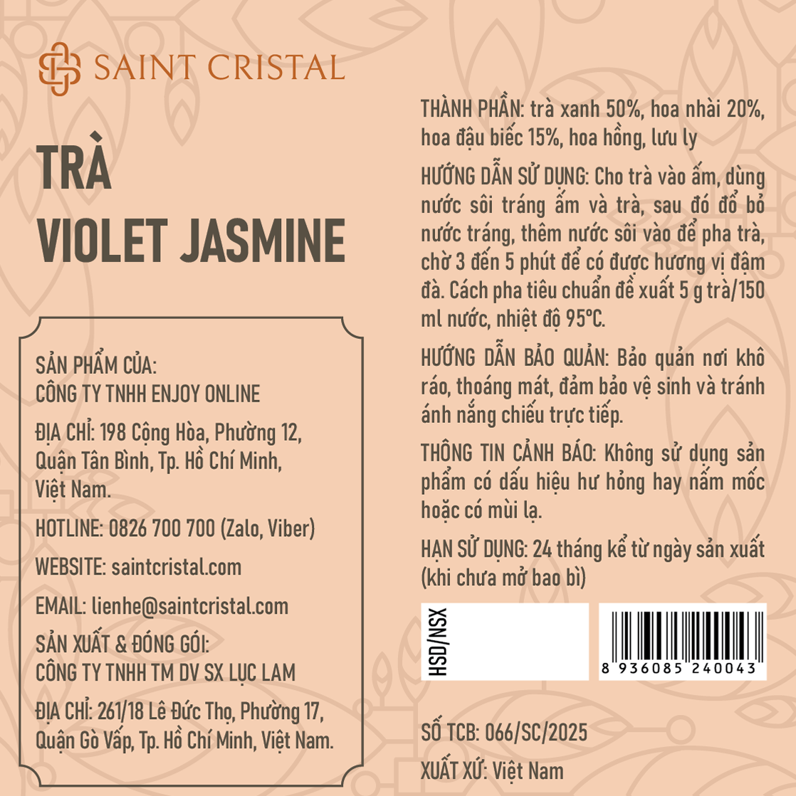 Trà Violet Jasmine Saint Cristal