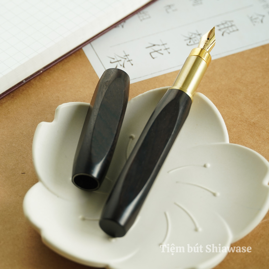 Bút Máy Wancher Sekai Densho - Bút Gỗ Ebony, Sandalwood, Tigerwood