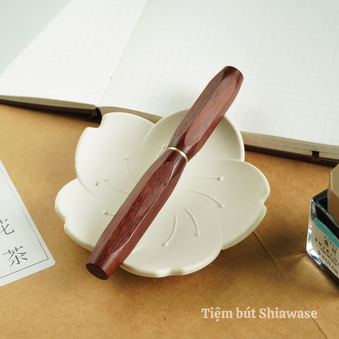 Bút Máy Wancher Sekai Densho - Bút Gỗ Ebony, Sandalwood, Tigerwood
