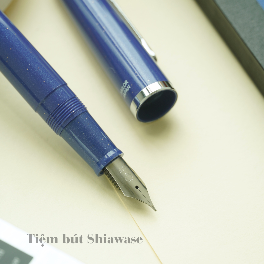 Bút Máy Sailor Lecoule Power Stone Color - Lapis Lazuli - Xanh Kim Tuyến