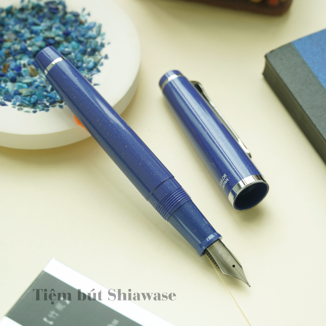 Bút Máy Sailor Lecoule Power Stone Color - Lapis Lazuli - Xanh Kim Tuyến