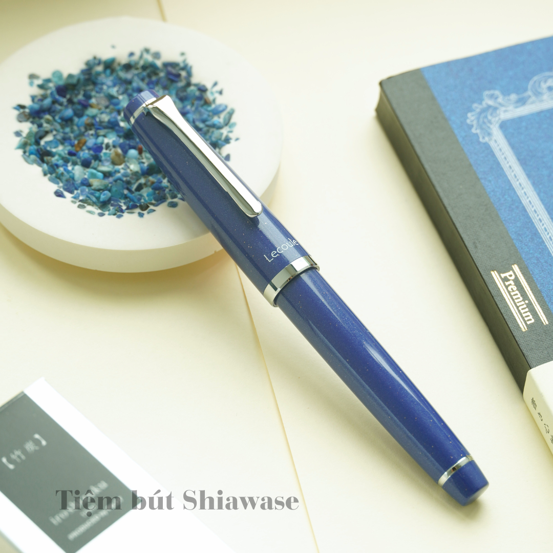 Bút Máy Sailor Lecoule Power Stone Color - Lapis Lazuli - Xanh Kim Tuyến
