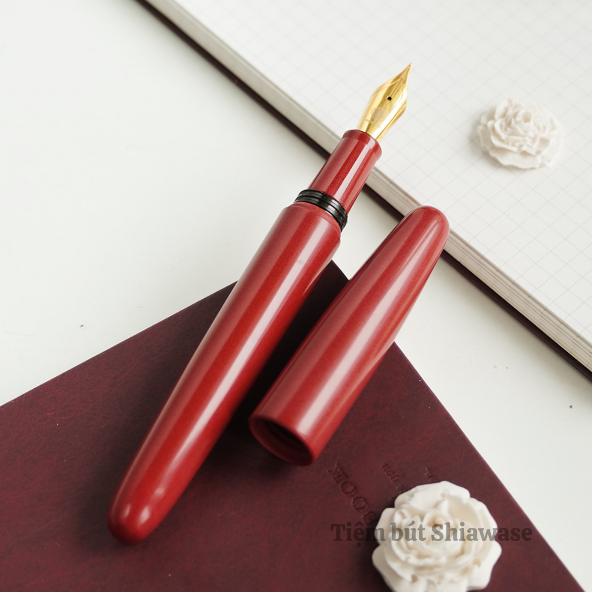 Bút Máy Wancher Dream Pen True Ebonite - Sand Red - Đỏ Đất