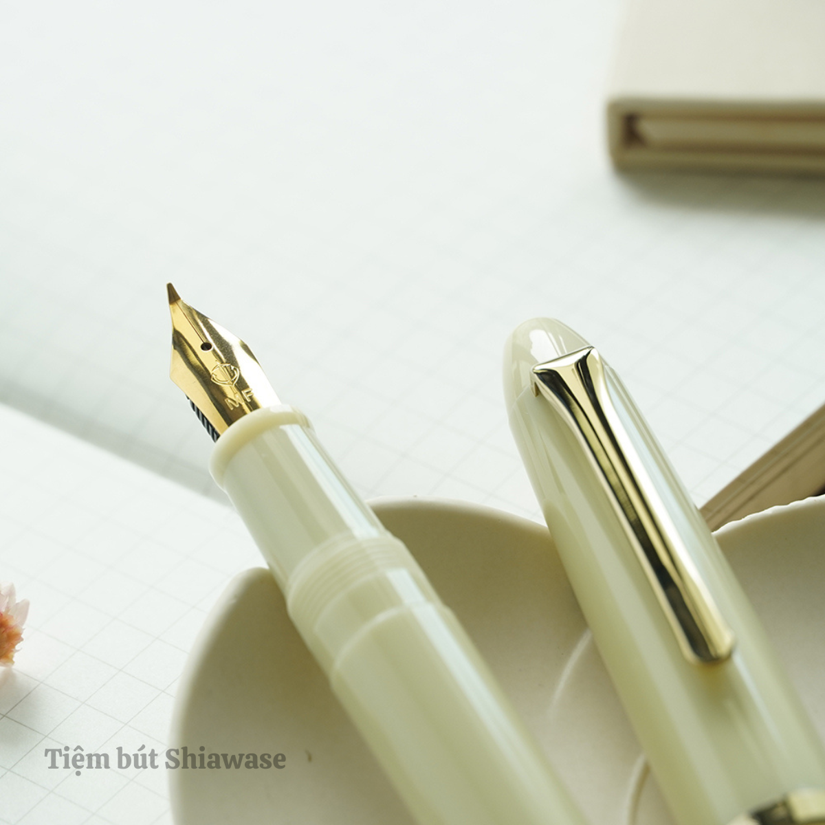 Bút Máy Calligraphy Sailor Wancher Profit Fude De Mannen Ivory - Ngòi 55 Độ