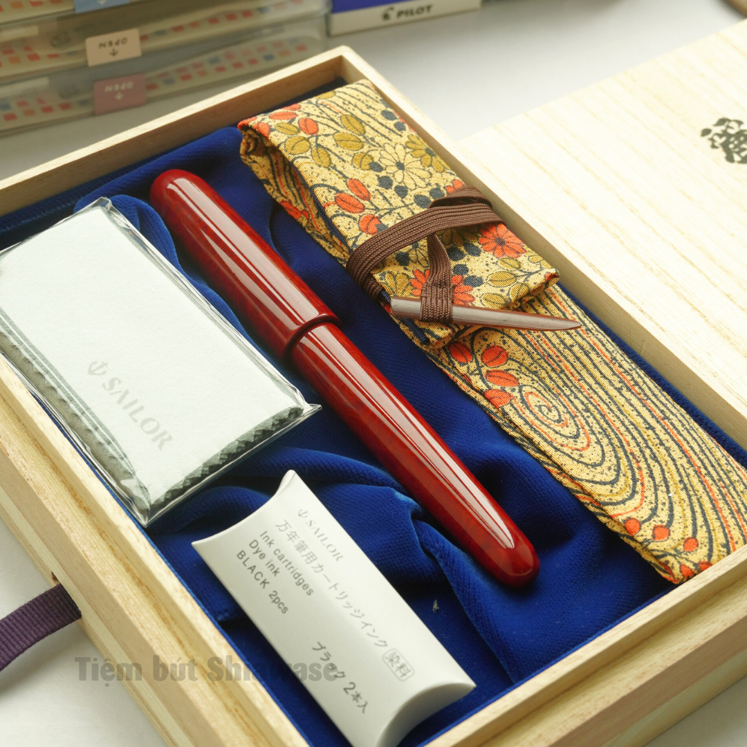 Bút Máy Sailor Rei Series 5th Edition - Japanese Lacquer Art Rei Nagano Sosaku Shunkei Kiso-nuri Fountain Pens