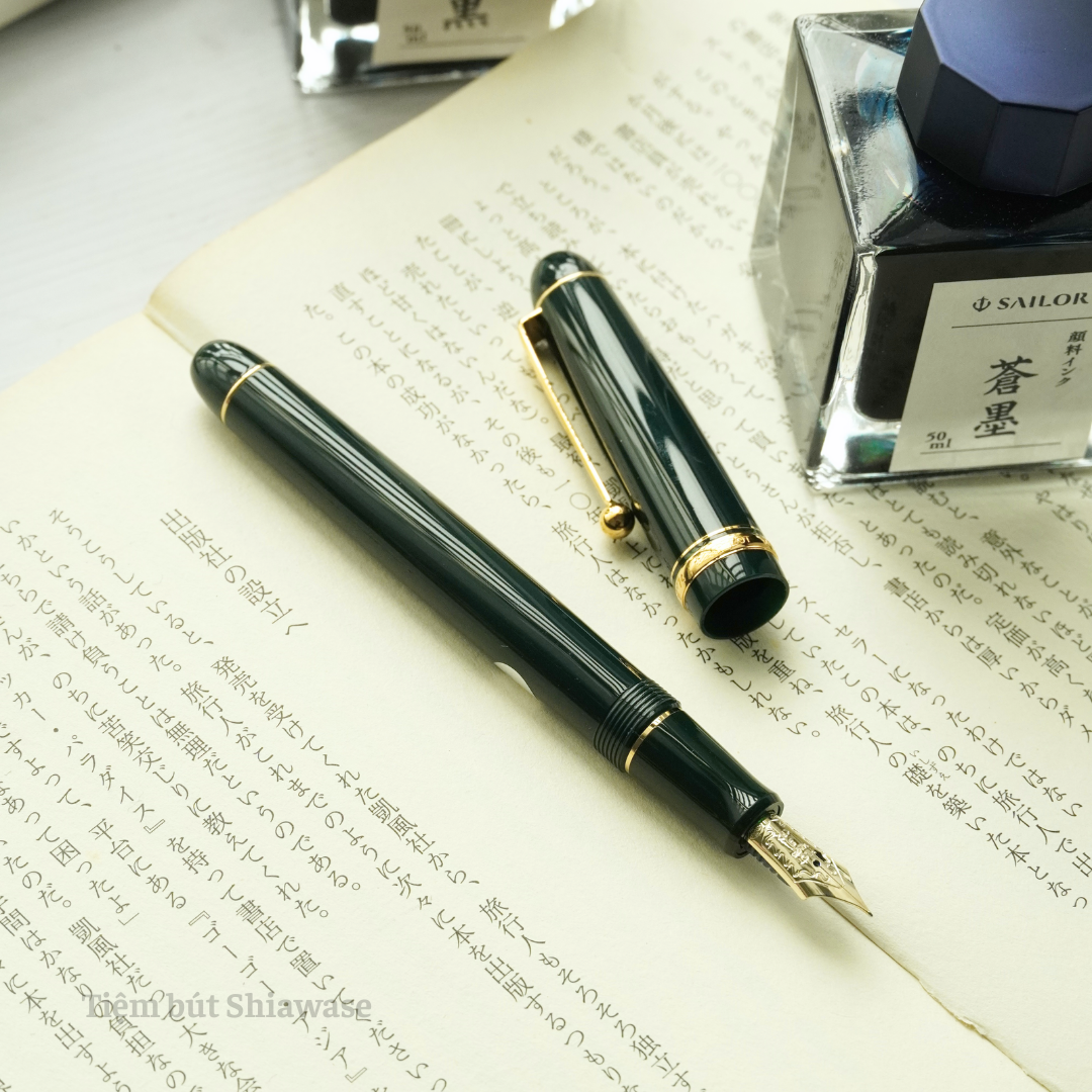 Bút Máy Pilot Custom 74 - Dark Green - Xanh Lục