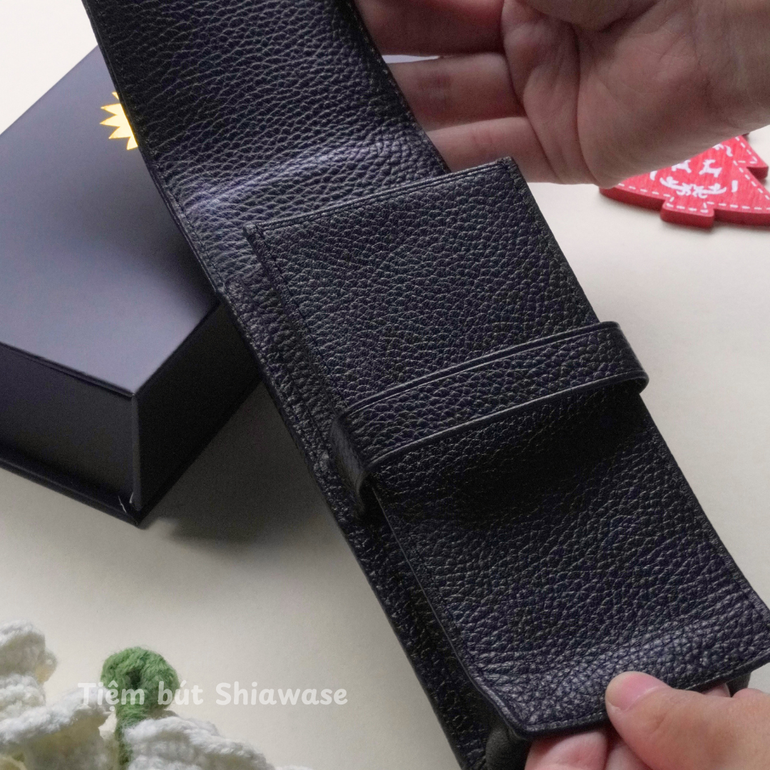 Bao da Wancher Terasaki Leather Pen Case - Đựng 3 Bút