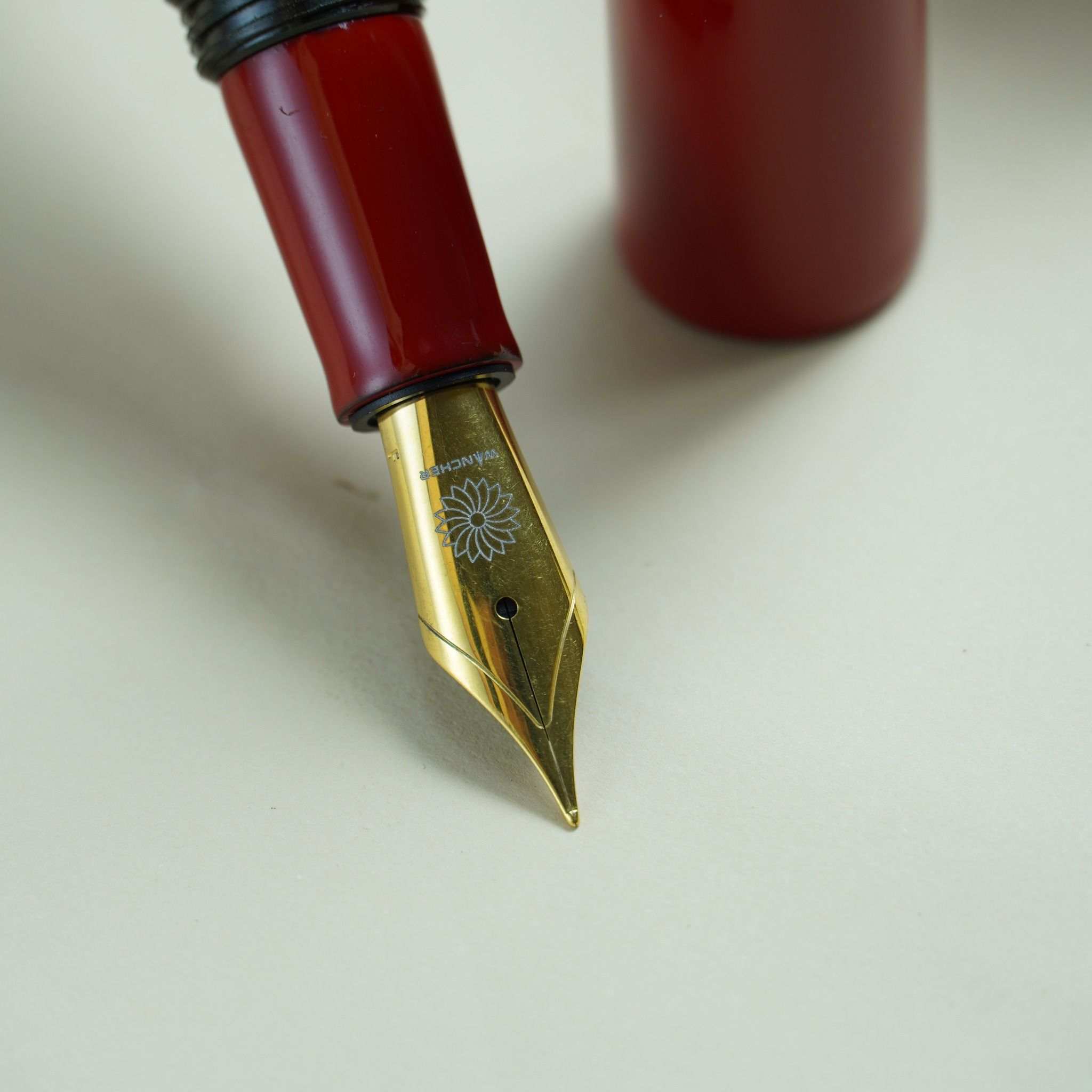 Bút Máy Wancher Dream Pen True Urushi Shu - Red - Sơn Mài Wajima Đỏ