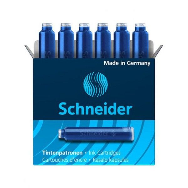 Hộp 6 Ống Mực Bút Máy Schneider Cartridge