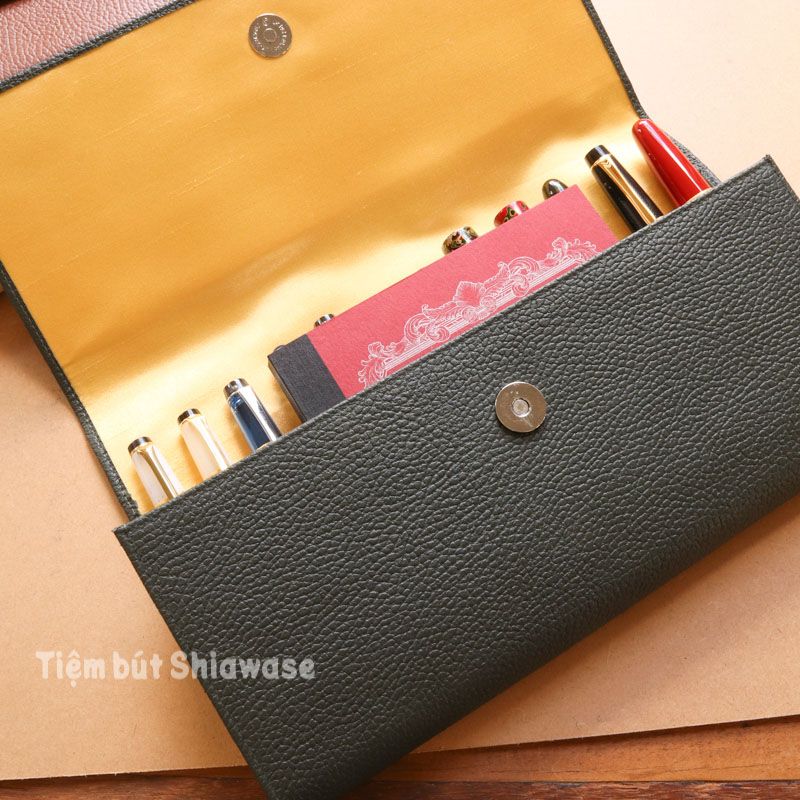 Bao Da Đựng Bút - Loại 12 Bút - Wancher Penfolium 12 Pen Pouch - 6 Màu