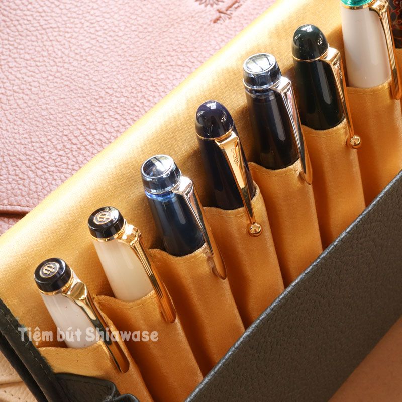 Bao Da Đựng Bút - Loại 12 Bút - Wancher Penfolium 12 Pen Pouch - 6 Màu