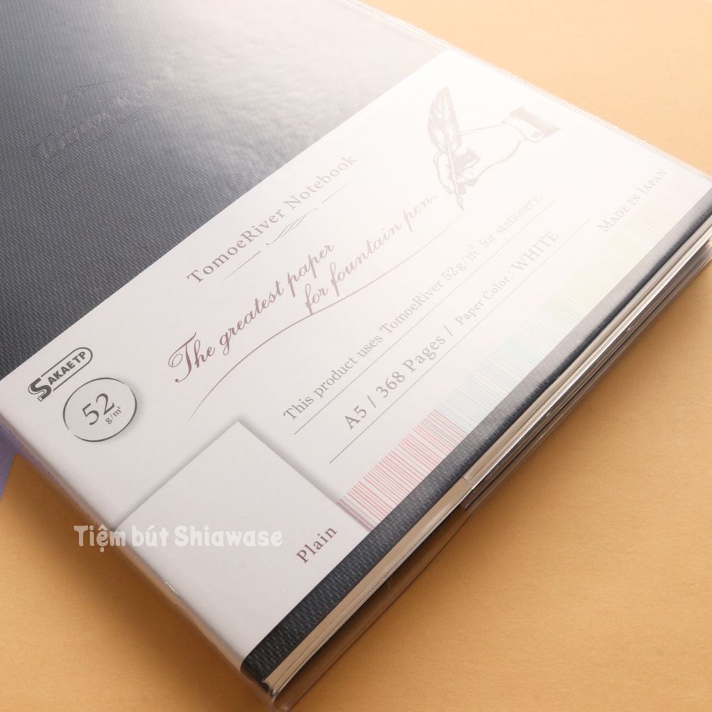 Sổ Tomoe River Notebook A5 Plain - Giấy Trắng - Trơn Không Kẻ