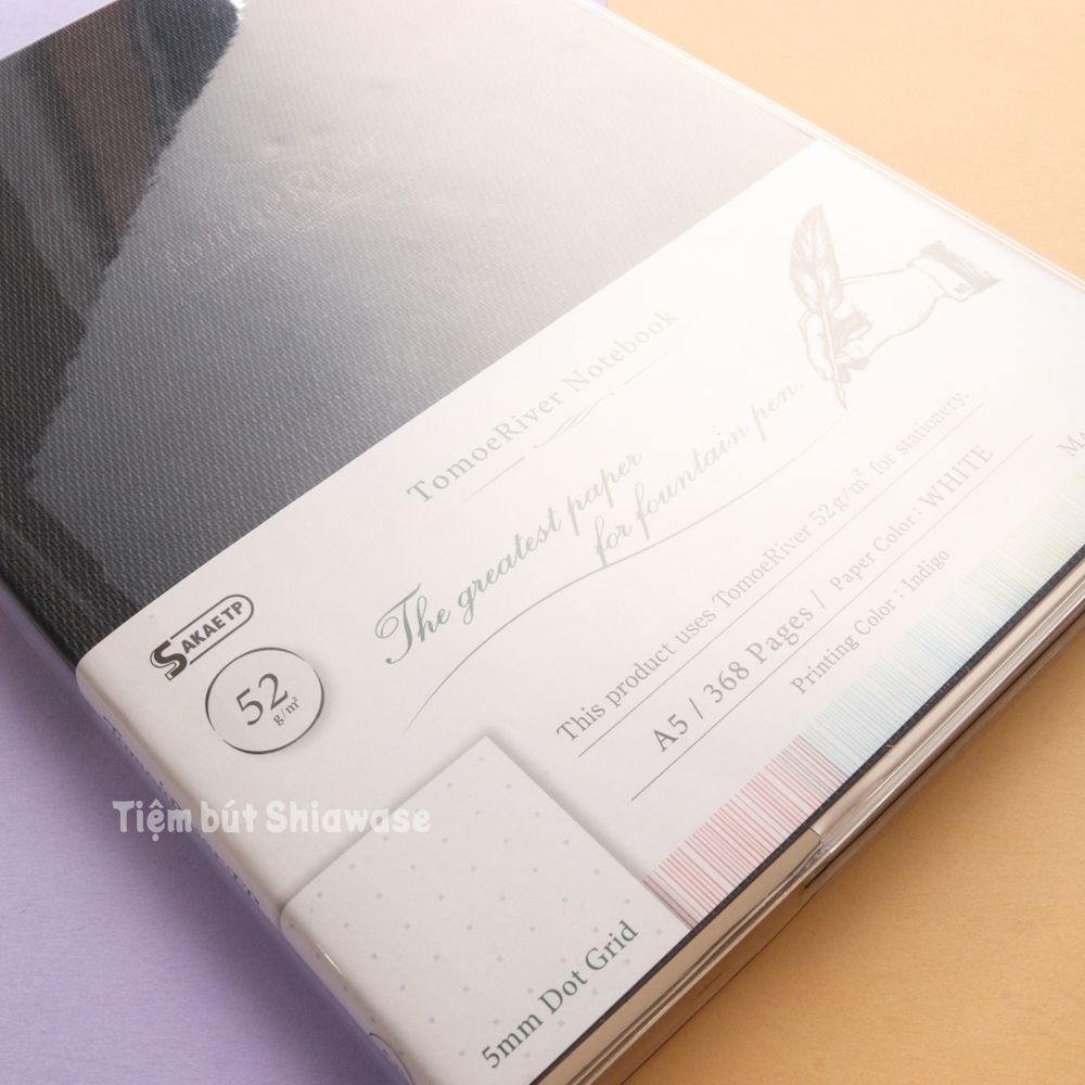 Sổ Tomoe River Notebook A5 Dot Grid - Giấy Trắng - Chấm Ô Vuông