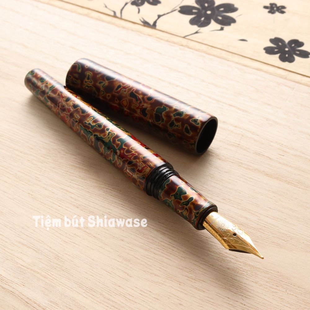 Bút Máy Wancher Sekai Tsugaru Urushi - Ro-age - Sơn Mài Tsugaru Nhật Bản