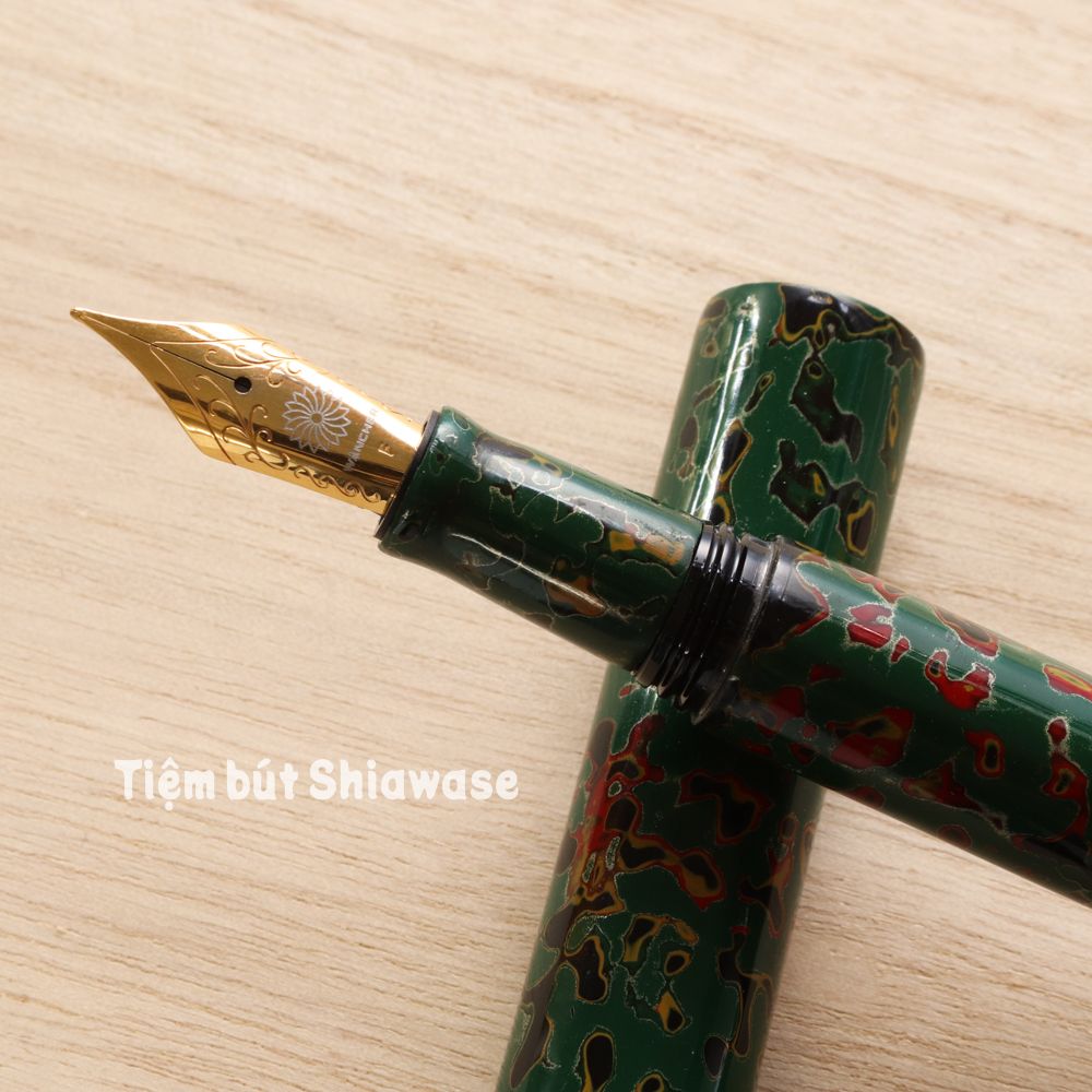 Bút Máy Wancher Sekai Tsugaru Urushi - Midori-age - Sơn Mài Tsugaru Nhật Bản