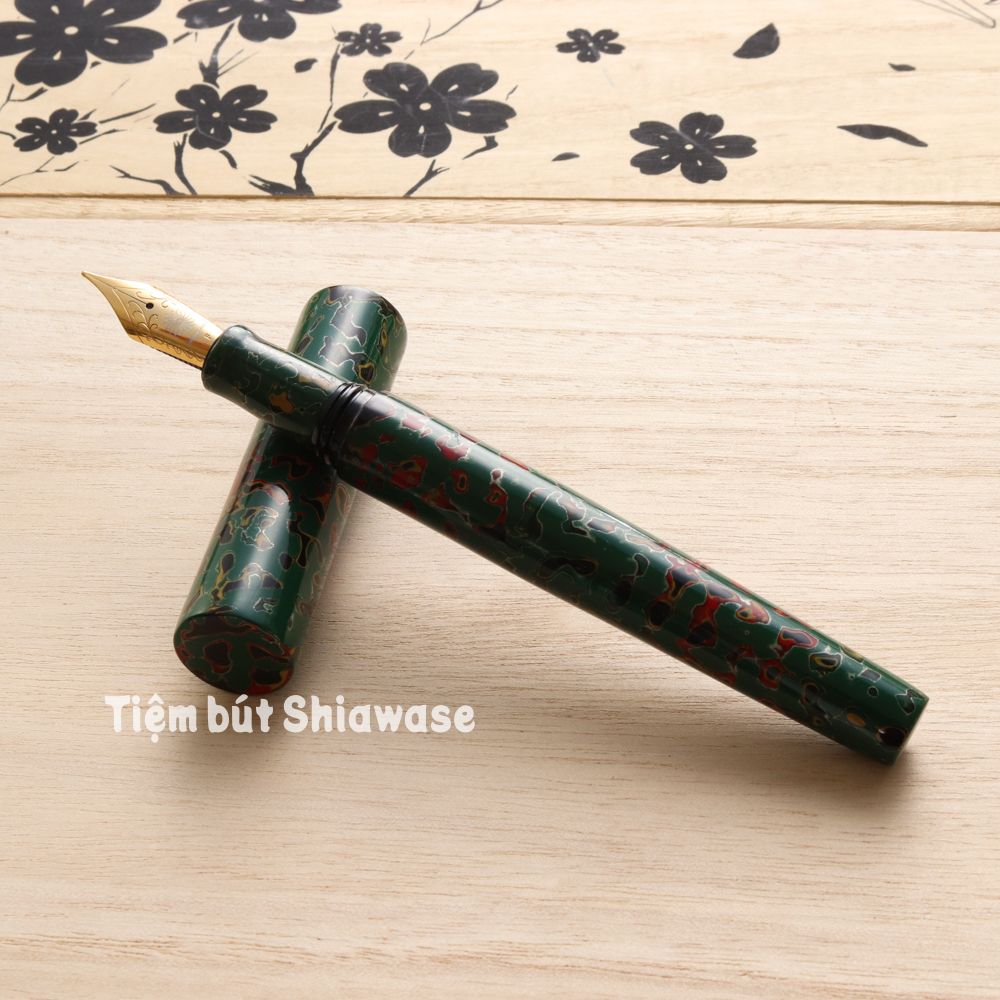 Bút Máy Wancher Sekai Tsugaru Urushi - Midori-age - Sơn Mài Tsugaru Nhật Bản