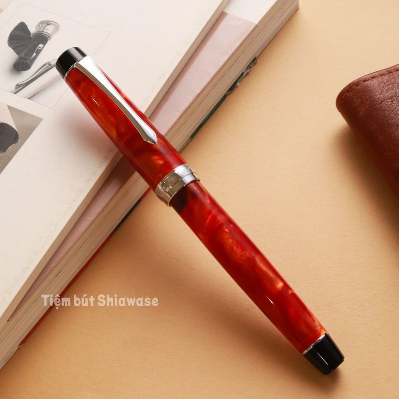Bút Máy Pilot Custom Heritage SE - Marble Orange - Cẩm Thạch Cam